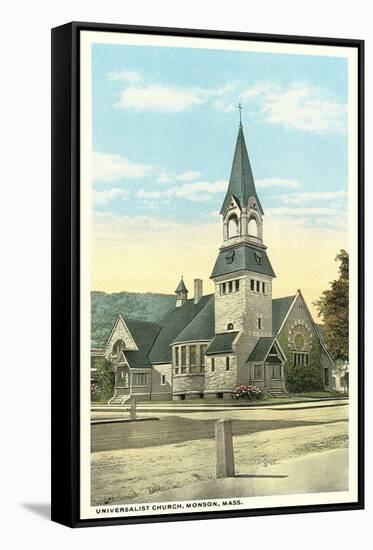 Universalist Church, Monson-null-Framed Stretched Canvas