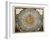 Universe on the Model of Copernicus with Sun in Center-Andreas Cellarius-Framed Art Print