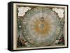 Universe on the Model of Copernicus with Sun in Center-Andreas Cellarius-Framed Stretched Canvas