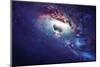 Universe Scene with Planets, Stars and Galaxies in Outer Space Showing the Beauty of Space Explorat-Vadim Sadovski-Mounted Photographic Print