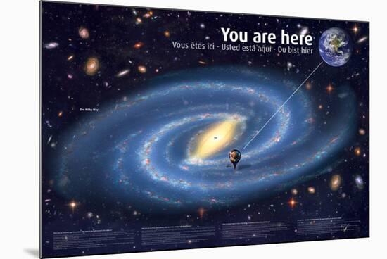 Universe: You Are Here-null-Mounted Poster