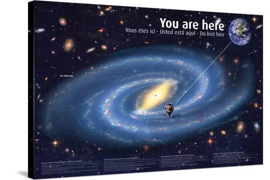 Universe: You Are Here--Stretched Canvas