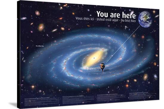 Universe: You Are Here--Stretched Canvas