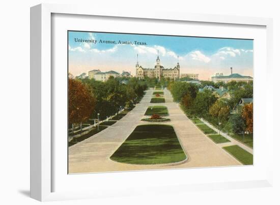 University Avenue, Austin, Texas-null-Framed Art Print