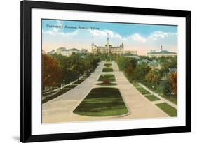 University Avenue, Austin, Texas-null-Framed Premium Giclee Print