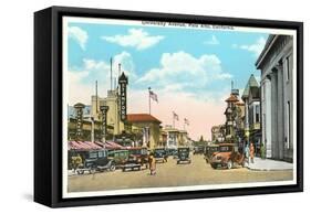 University Avenue, Palo Alto, California-null-Framed Stretched Canvas