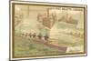 University Boat Race on the Thames-null-Mounted Giclee Print