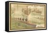 University Boat Race on the Thames-null-Framed Stretched Canvas