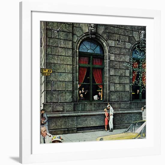 "University Club", August 27,1960-Norman Rockwell-Framed Giclee Print