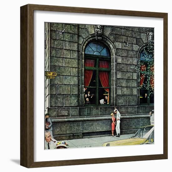 "University Club", August 27,1960-Norman Rockwell-Framed Giclee Print