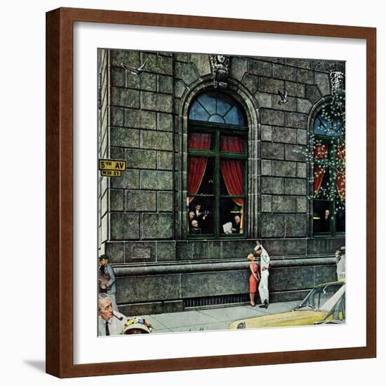 "University Club", August 27,1960-Norman Rockwell-Framed Giclee Print