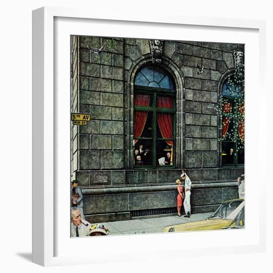 "University Club", August 27,1960-Norman Rockwell-Framed Premium Giclee Print