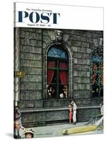 "University Club" Saturday Evening Post Cover, August 27,1960-Norman Rockwell-Stretched Canvas