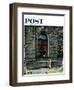 "University Club" Saturday Evening Post Cover, August 27,1960-Norman Rockwell-Framed Giclee Print
