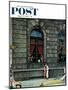 "University Club" Saturday Evening Post Cover, August 27,1960-Norman Rockwell-Mounted Giclee Print