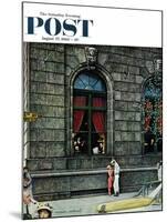 "University Club" Saturday Evening Post Cover, August 27,1960-Norman Rockwell-Mounted Giclee Print