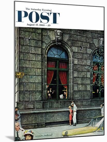 "University Club" Saturday Evening Post Cover, August 27,1960-Norman Rockwell-Mounted Giclee Print