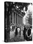 University Graduates Outside Sheffield City Hall, South Yorkshire, 1967-Michael Walters-Stretched Canvas