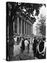 University Graduates Outside Sheffield City Hall, South Yorkshire, 1967-Michael Walters-Stretched Canvas