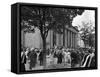 University Graduates Outside Sheffield City Hall, South Yorkshire, 1967-Michael Walters-Framed Stretched Canvas