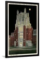 University Hospital Tower, Iowa City-null-Framed Art Print