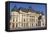 University Library and King Carol I, Calea Victoriei, Bucharest, Romania, Europe-Rolf Richardson-Framed Stretched Canvas