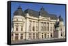 University Library and King Carol I, Calea Victoriei, Bucharest, Romania, Europe-Rolf Richardson-Framed Stretched Canvas