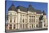 University Library and King Carol I, Calea Victoriei, Bucharest, Romania, Europe-Rolf Richardson-Stretched Canvas