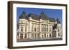 University Library and King Carol I, Calea Victoriei, Bucharest, Romania, Europe-Rolf Richardson-Framed Photographic Print