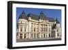 University Library and King Carol I, Calea Victoriei, Bucharest, Romania, Europe-Rolf Richardson-Framed Photographic Print