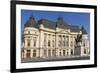 University Library and King Carol I, Calea Victoriei, Bucharest, Romania, Europe-Rolf Richardson-Framed Photographic Print