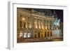 University Library and Statue of King Carol I, Bucharest, Romania, Europe-Rolf Richardson-Framed Photographic Print