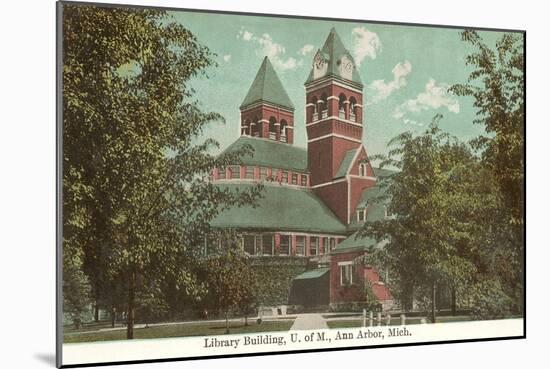 University Library, Ann Arbor, Michigan-null-Mounted Art Print