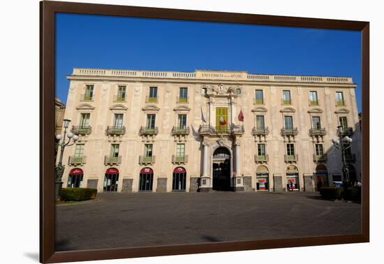 University of Catania, Piazza Universite, Catania, Sicily, Italy, Europe-Carlo Morucchio-Framed Photographic Print