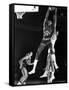 University of Kansas Basketball Star Wilt Chamberlain Playing in a Game-George Silk-Framed Stretched Canvas
