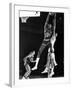 University of Kansas Basketball Star Wilt Chamberlain Playing in a Game-George Silk-Framed Premium Photographic Print