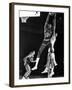 University of Kansas Basketball Star Wilt Chamberlain Playing in a Game-George Silk-Framed Premium Photographic Print