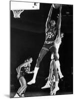 University of Kansas Basketball Star Wilt Chamberlain Playing in a Game-George Silk-Mounted Premium Photographic Print