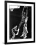 University of Kansas Basketball Star Wilt Chamberlain Playing in a Game-George Silk-Framed Premium Photographic Print