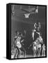 University of Kansas Basketball Star Wilt Chamberlain Playing in a Game-George Silk-Framed Stretched Canvas