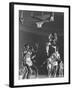 University of Kansas Basketball Star Wilt Chamberlain Playing in a Game-George Silk-Framed Premium Photographic Print