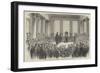 University of London, the First Conference of Degrees, in the Hall of King's College-null-Framed Giclee Print