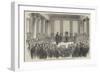 University of London, the First Conference of Degrees, in the Hall of King's College-null-Framed Giclee Print