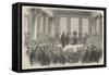 University of London, the First Conference of Degrees, in the Hall of King's College-null-Framed Stretched Canvas