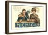 University of Michigan Cheer-null-Framed Art Print