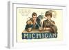 University of Michigan Cheer-null-Framed Art Print