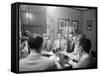 University of Michigan Medical School Students Playing a Game of Poker after Classes-Alfred Eisenstaedt-Framed Stretched Canvas