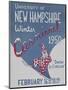 University of New Hampshire Winter Carnival Poster-null-Mounted Giclee Print