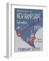 University of New Hampshire Winter Carnival Poster-null-Framed Giclee Print