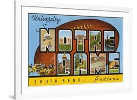 University of Notre Dame, South Bend, Indiana-null-Framed Premium Giclee Print